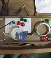 part of silver and bakelite