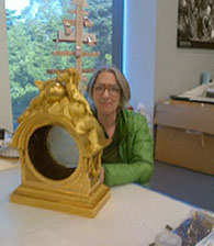 Clock conservation for clock from the salon dore from the Hotel de la Tremoille: Legion of Honor