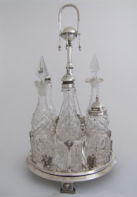 W.K. Vanderslice Cruet Set 1858 Rare Vanderslice Cruet Set restored by Ruth Rhoten